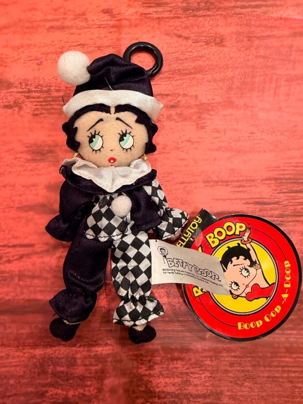 Betty Boop Jewel of Jester Harlequin Pierre Clown Rag Doll 8”